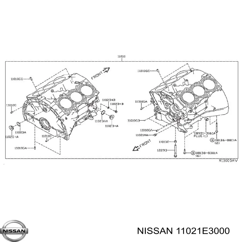 Купить 11021E3000 Nissan/Infiniti 