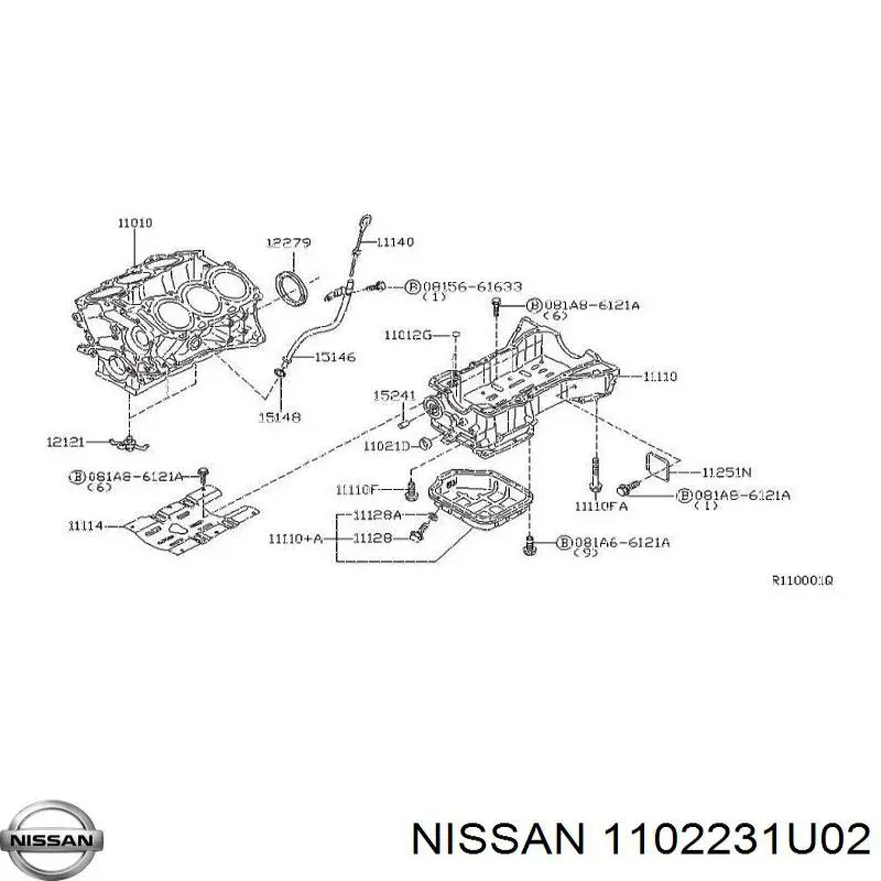  Nissan/Infiniti 1102231U02 цена, от 0.36 USD