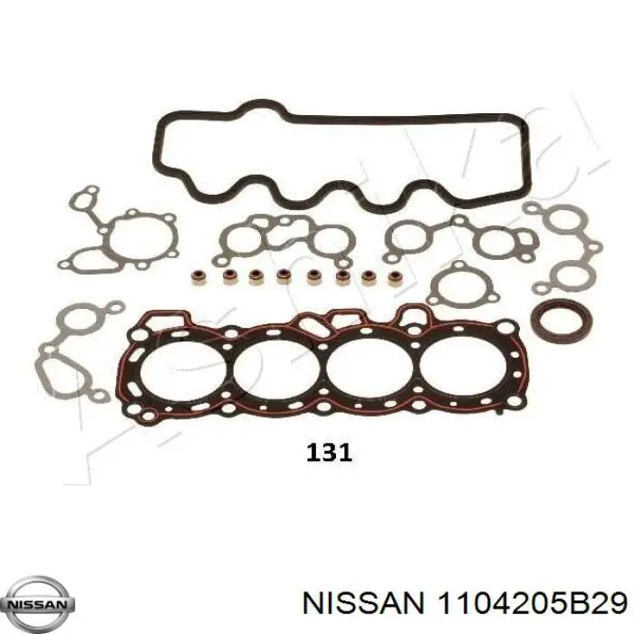 1104205B29 Nissan комплект прокладок двигателя верхний
