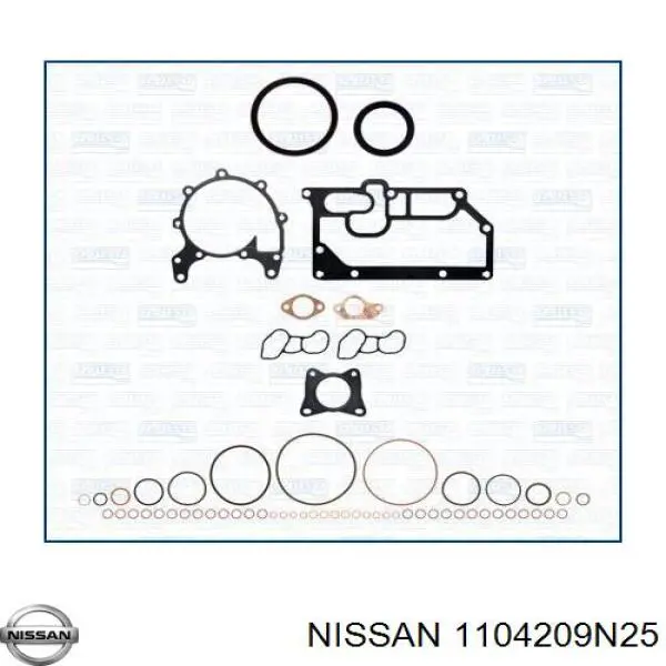 Купить 1104209N25 Nissan/Infiniti Верхний комплект прокладок двигателя