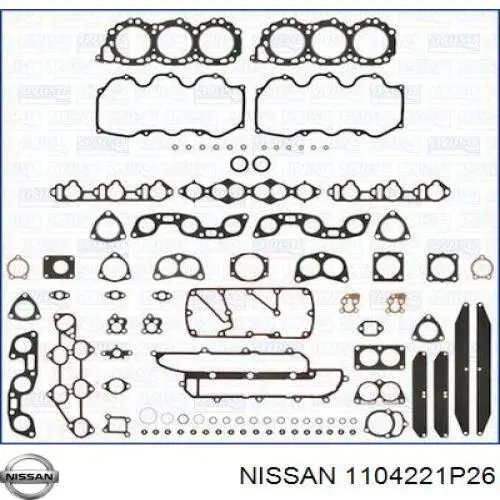 Комплект прокладок двигателя верхний на Nissan Maxima J30