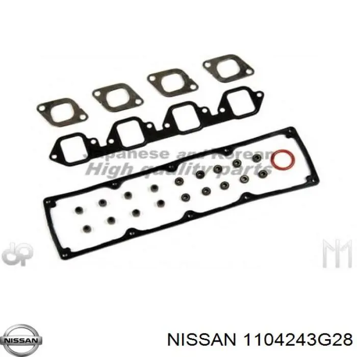 1104243G28 Nissan kit superior de vedantes de motor