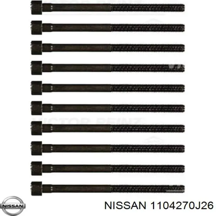 1104270J26 Nissan комплект прокладок двигателя верхний