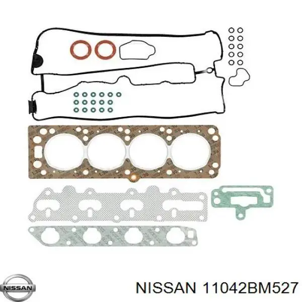 11042BM525 Nissan комплект прокладок двигателя верхний