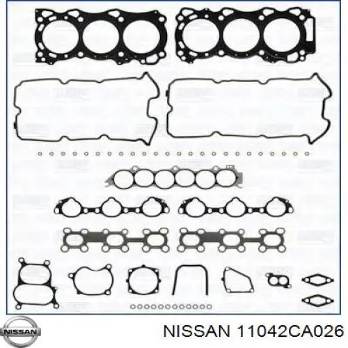 Комплект прокладок двигателя верхний на Nissan Murano Z50