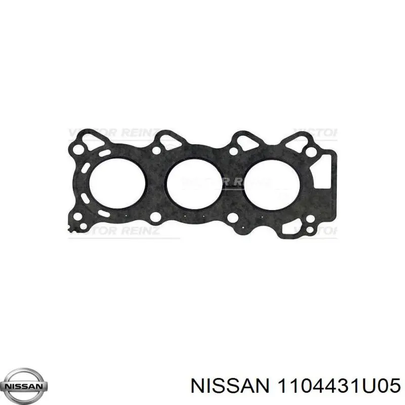 1104431U05 Nissan прокладка головки блока цилиндров (гбц левая)
