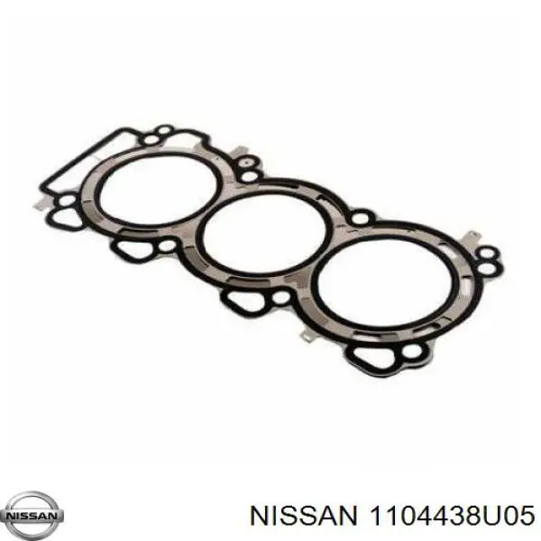 1104438U05 Nissan прокладка головки блока цилиндров (гбц левая)