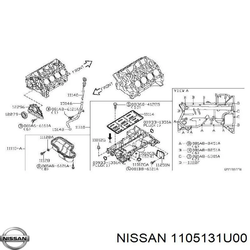 1105131U00 Nissan 