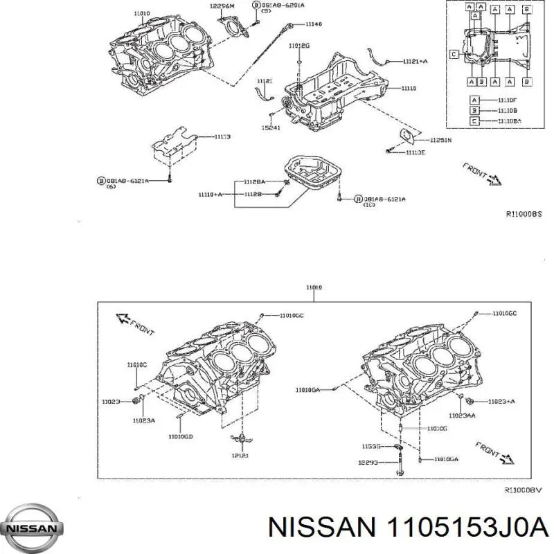  1105153J0A Nissan/Infiniti