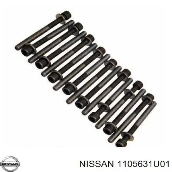 1105631U01 Nissan parafuso de cabeça de motor (cbc)