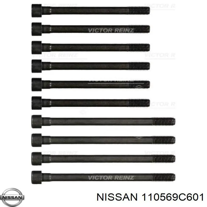 Болт головки блока цилиндров (ГБЦ) NISSAN 110569C601