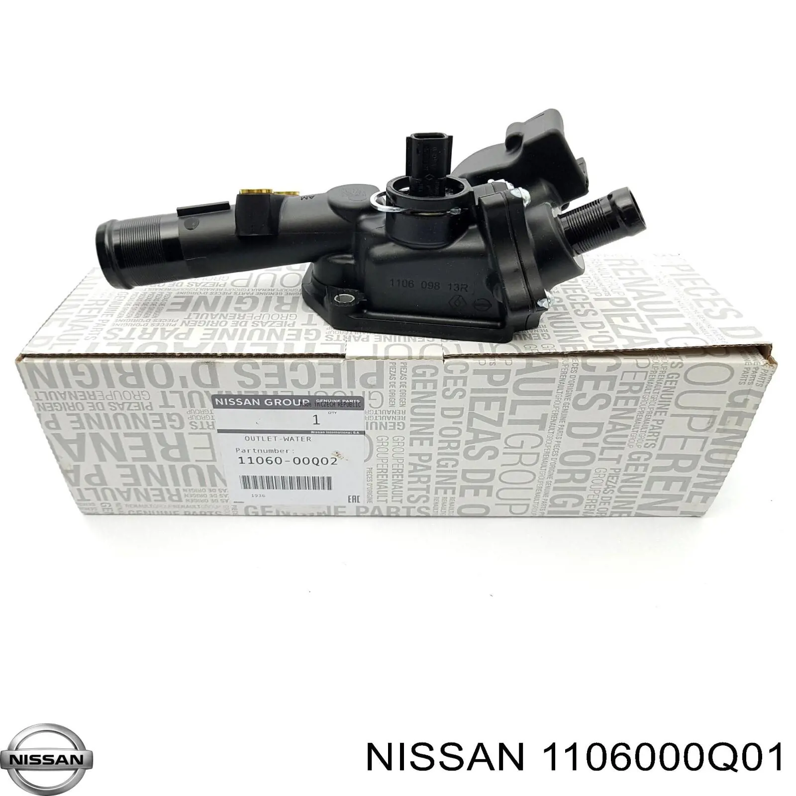 Корпус термостата Nissan 1106000Q01