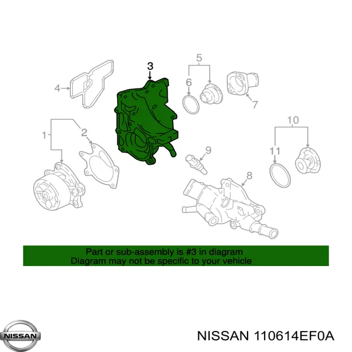  Nissan/Infiniti 110614EF0A цена, от 49.41 USD