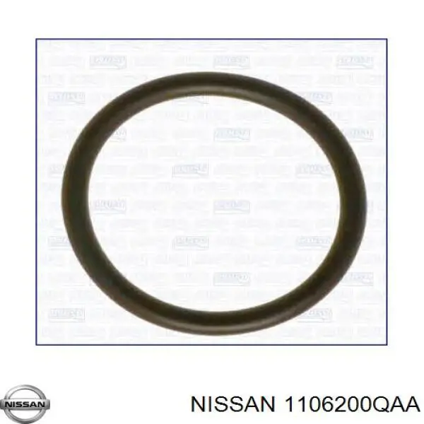 1106200QAA Nissan уплотнительное кольцо патрубка радиатора