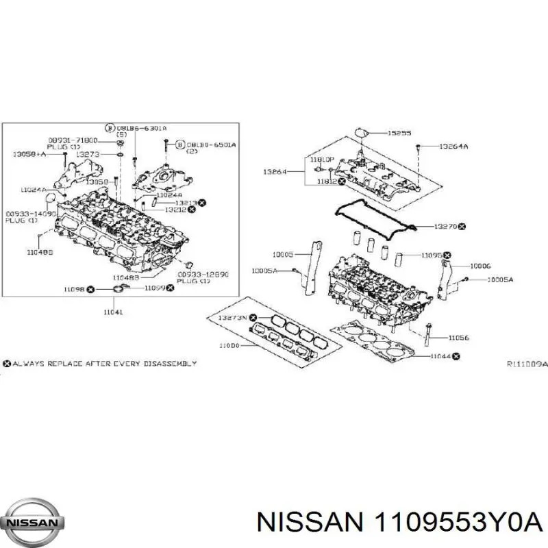  Nissan/Infiniti 1109553Y0A цена, от 2.21 USD