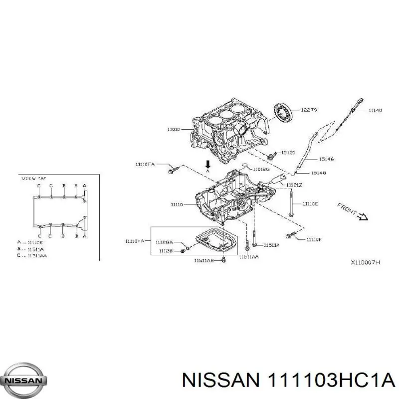 Масляный поддон двигателя Nissan/Infiniti 111103HC1A цена, от 70.62 USD