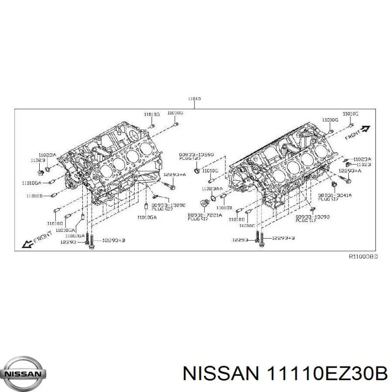 Поддон масляный картера двигателя Nissan 11110EZ30B