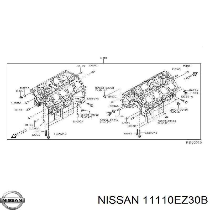 Поддон двигателя 11110EZ30B Nissan/Infiniti