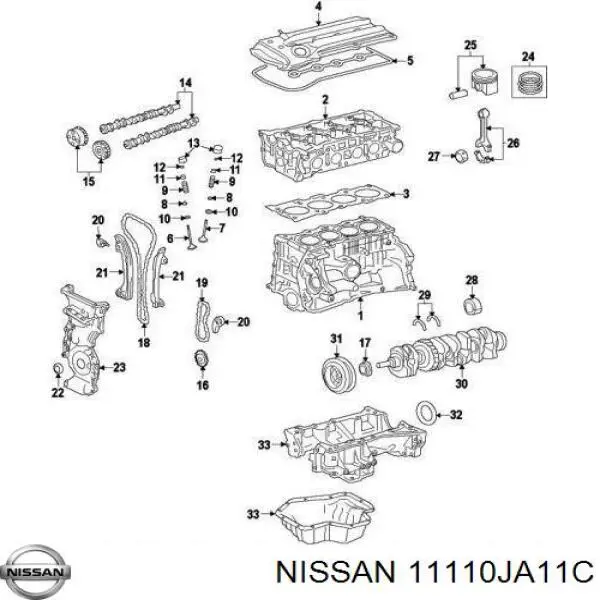 Купить 11110JA12C Nissan/Infiniti 
