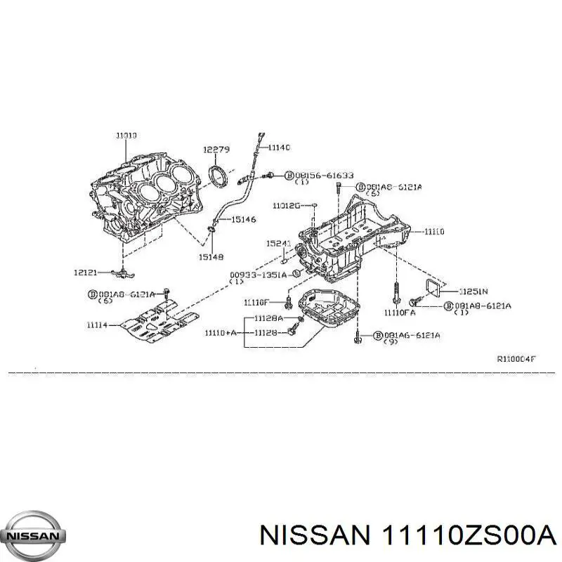 11110ZS00A Nissan/Infiniti Картер масляный