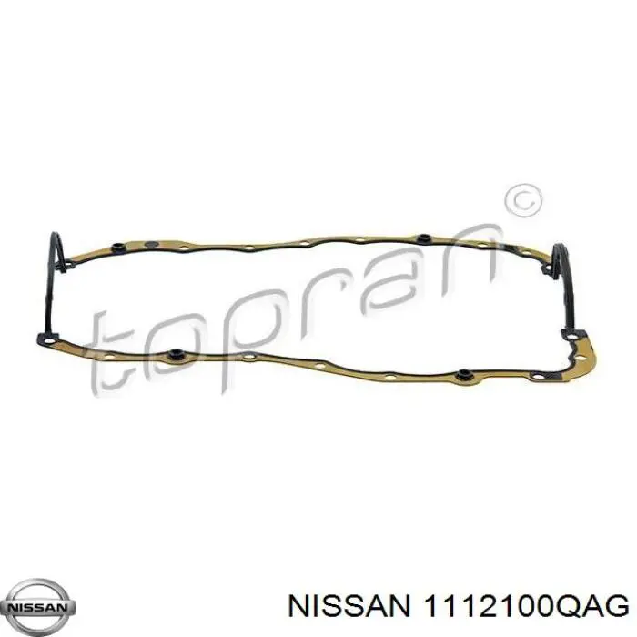 Прокладка поддона картера двигателя Nissan 1112100QAG