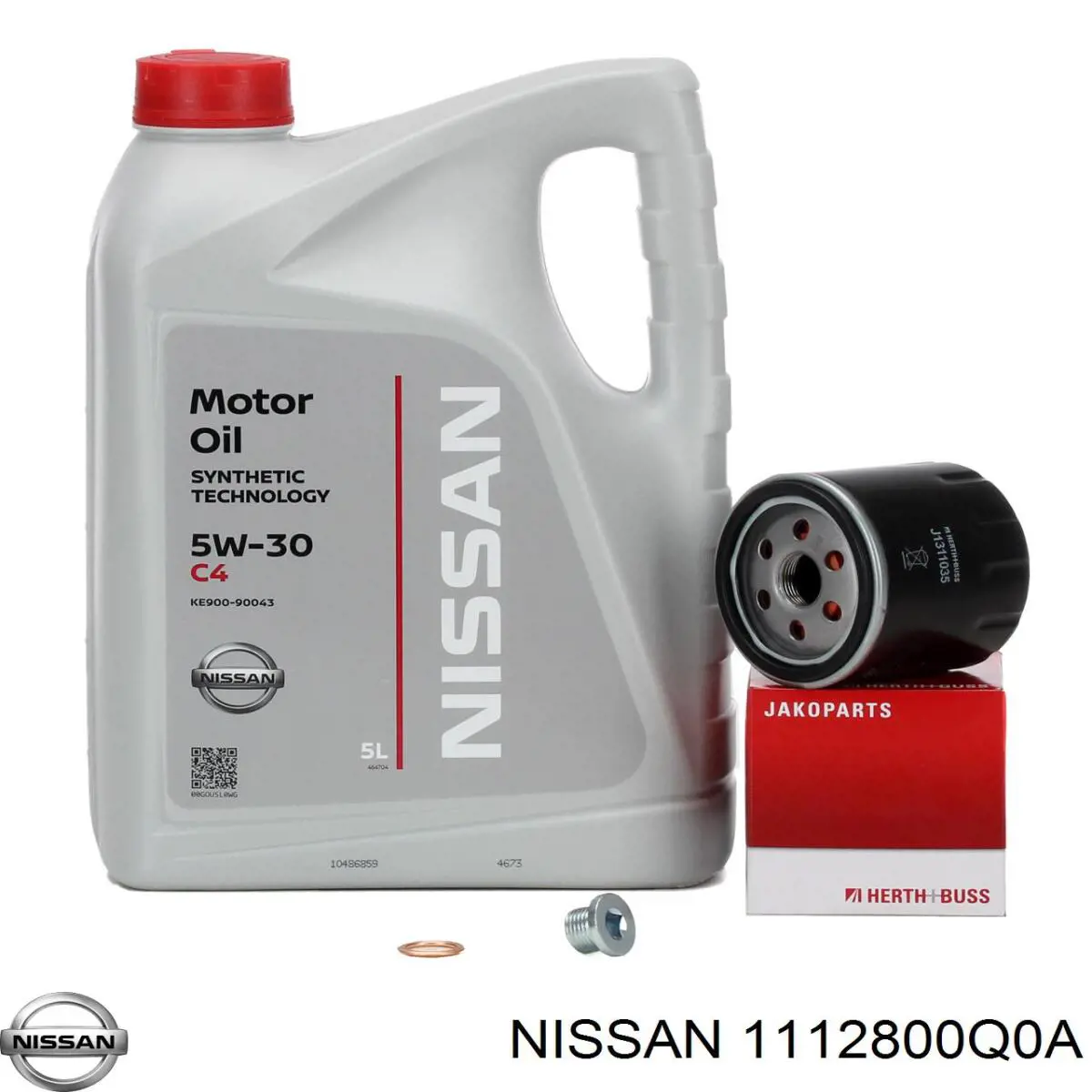 Tapón roscado, colector de aceite 1112800Q0A Nissan