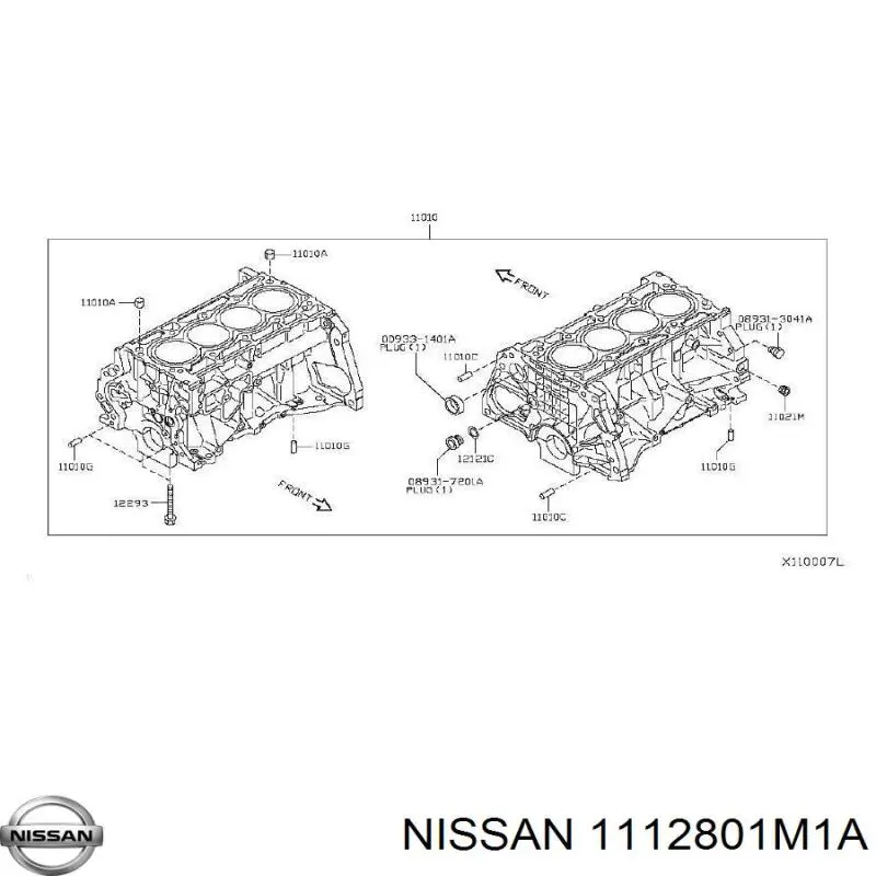 Пробка поддона двигателя Nissan/Infiniti 1112801M1A цена, от 12.67 USD