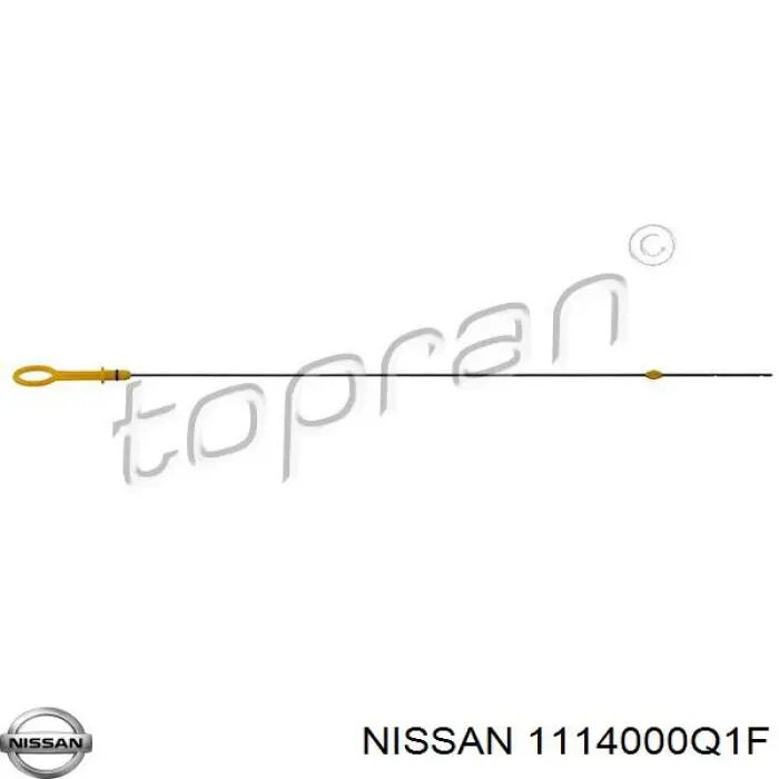 Направляющая щупа-индикатора уровня масла в двигателе на Nissan Micra K12