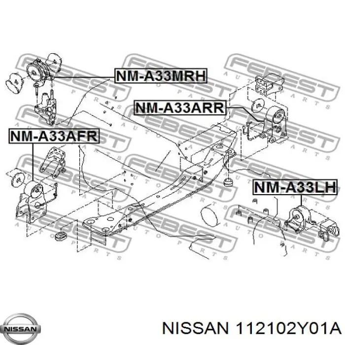 Купить 112102Y01A Nissan/Infiniti Правая опора двигателя