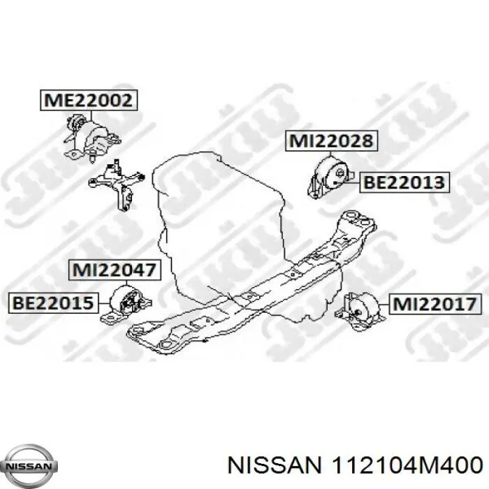  Nissan/Infiniti 112104M400 цена, от 82.83 USD