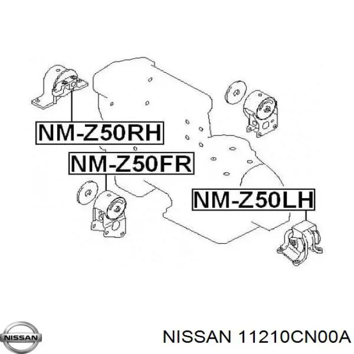 Купить 11210CN00A Nissan/Infiniti Правая опора двигателя