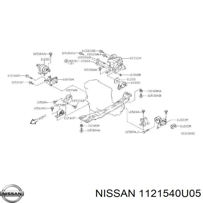  1121540U05 Nissan