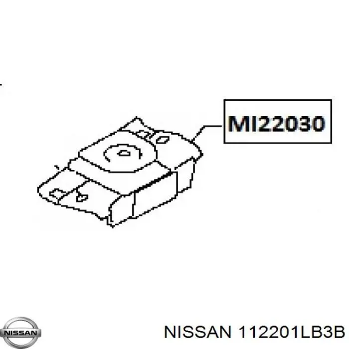 Передняя опора двигателя 112201LB3B Nissan/Infiniti