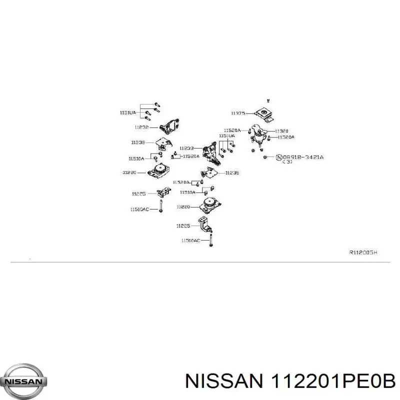 Передняя опора двигателя NMBD40F Febest