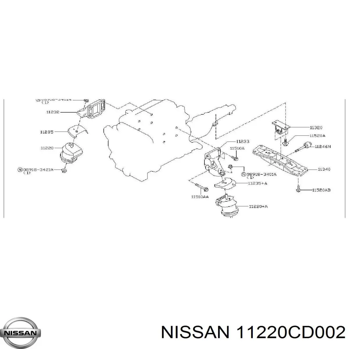  Nissan/Infiniti 11220CD002 цена, от 183.03 USD