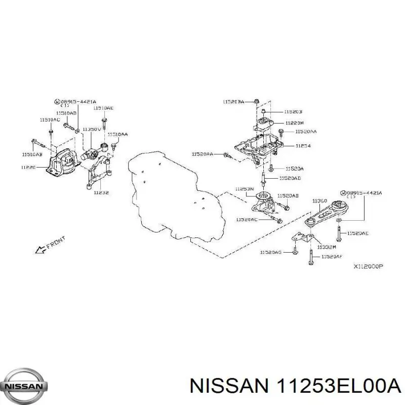  11253EL00A Nissan