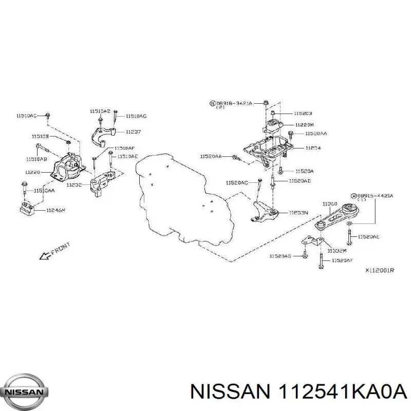 112541KA0A Nissan 