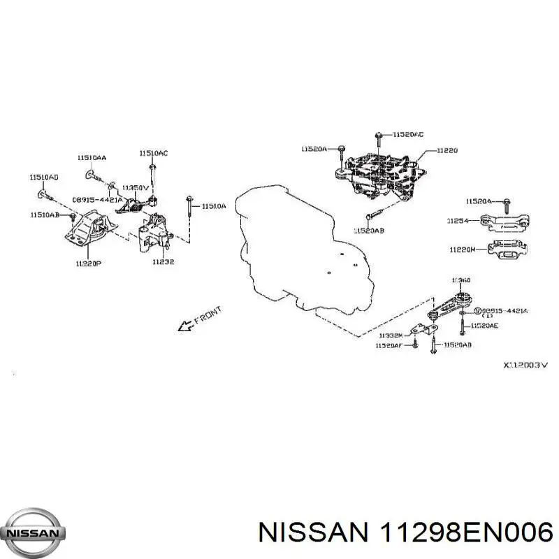  Nissan/Infiniti 11298EN006 цена, от  