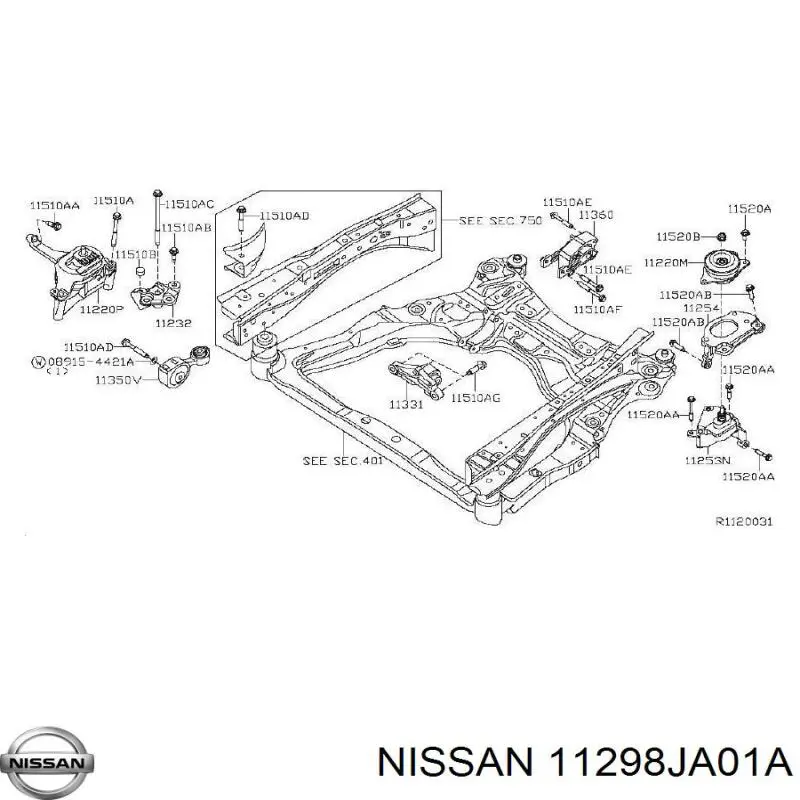 Купить 11298JA01A Nissan/Infiniti 