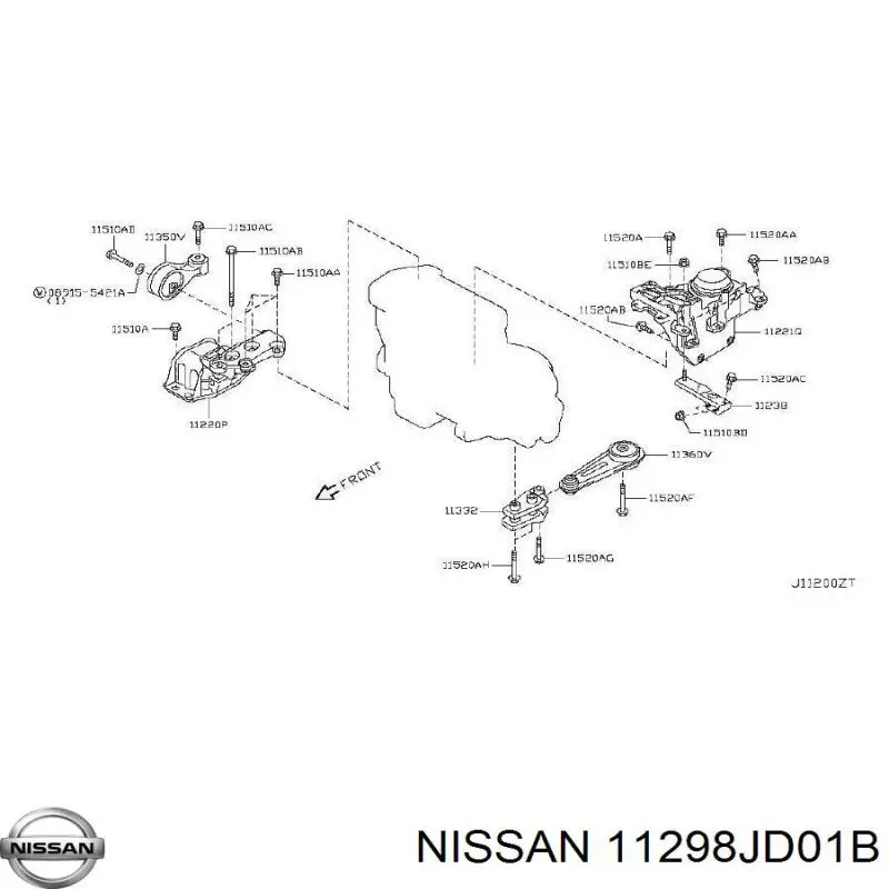  11298JD01B Nissan