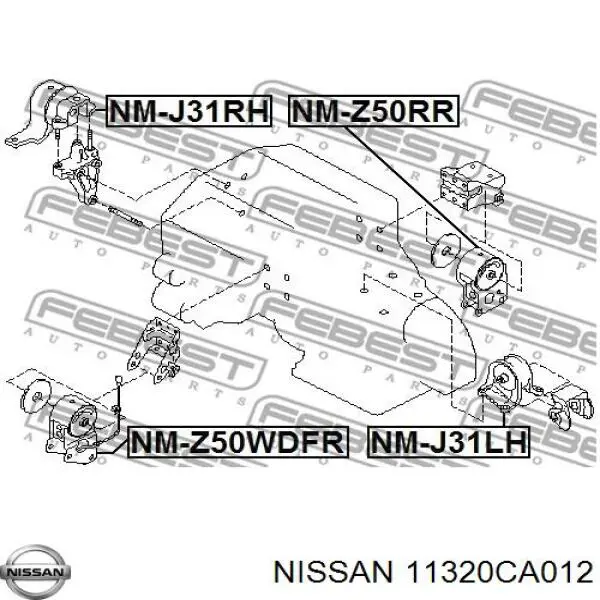 Задняя опора двигателя ZPSNS160 NTY