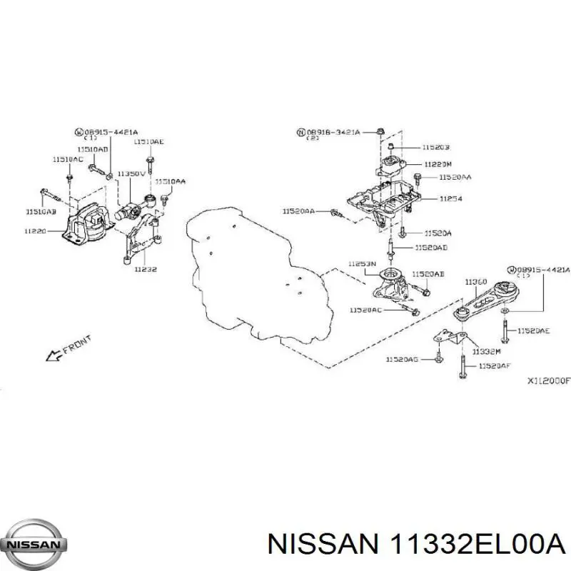  11332EL00A Nissan