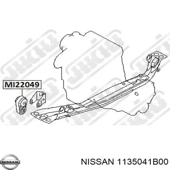 1135041B00 Nissan/Infiniti Подушка передней опоры двигателя