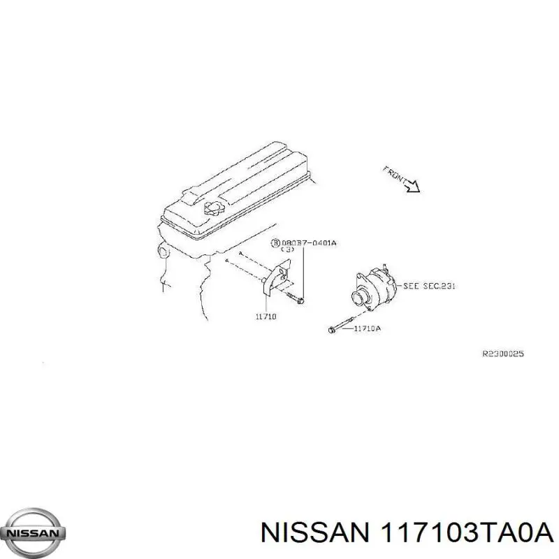 117103TA0A Nissan 