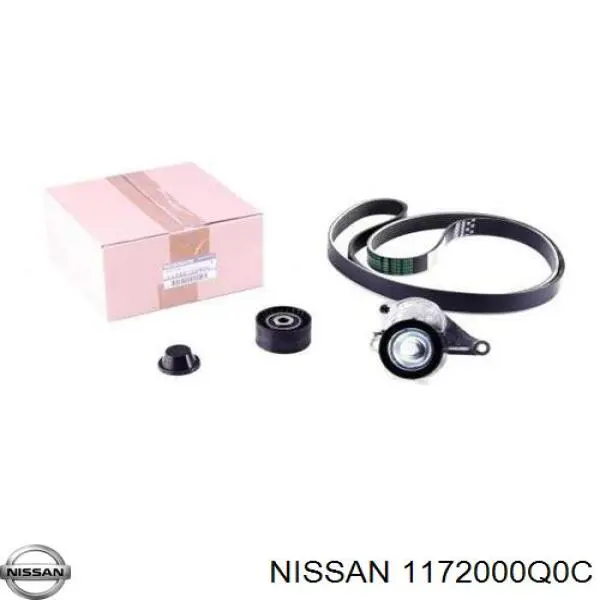 1172000Q0C Nissan ремень агрегатов приводной, комплект