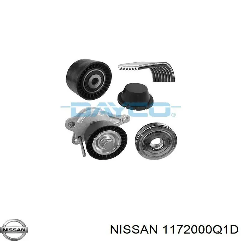 1172000Q1D Nissan ремень агрегатов приводной, комплект