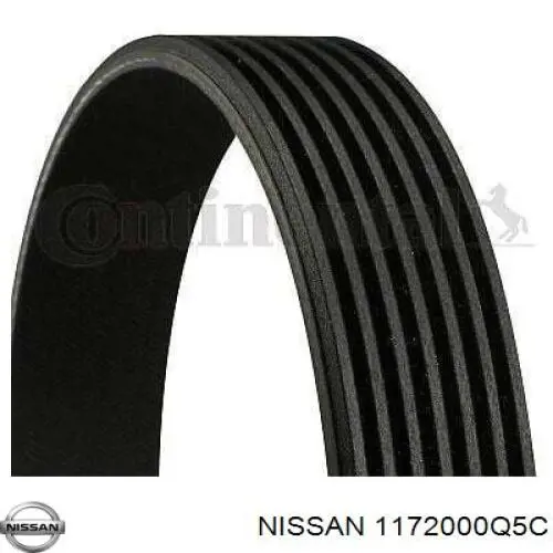 Купить 1172000Q5C Nissan/Infiniti Ремень генератора