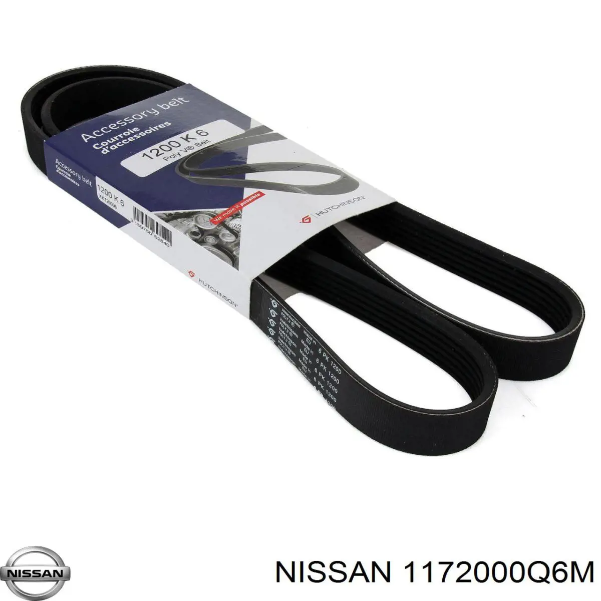 Купить 1172000Q6M Nissan/Infiniti Ремень генератора
