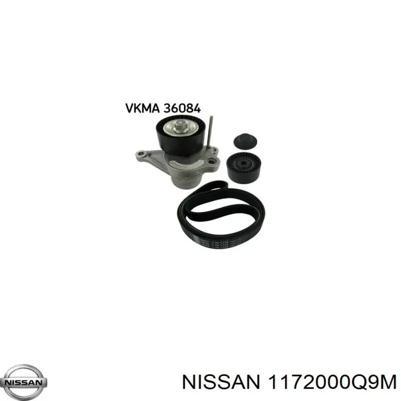 1172000Q9M Nissan/Infiniti Поликлиновый ремень