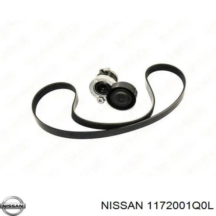 1172001Q0L Nissan ремень агрегатов приводной, комплект